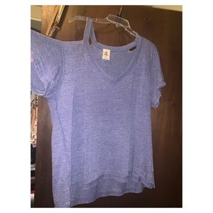 Free People hole/ off the shoulder tee